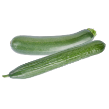 Komkommer of courgette